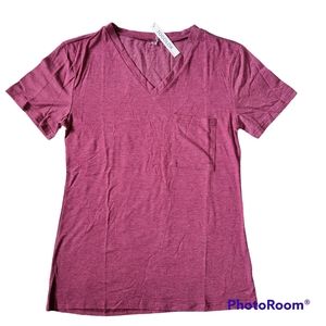 🆕️Todolor V-neck Chest Pocket Short Sleeve T-shirt Women's S